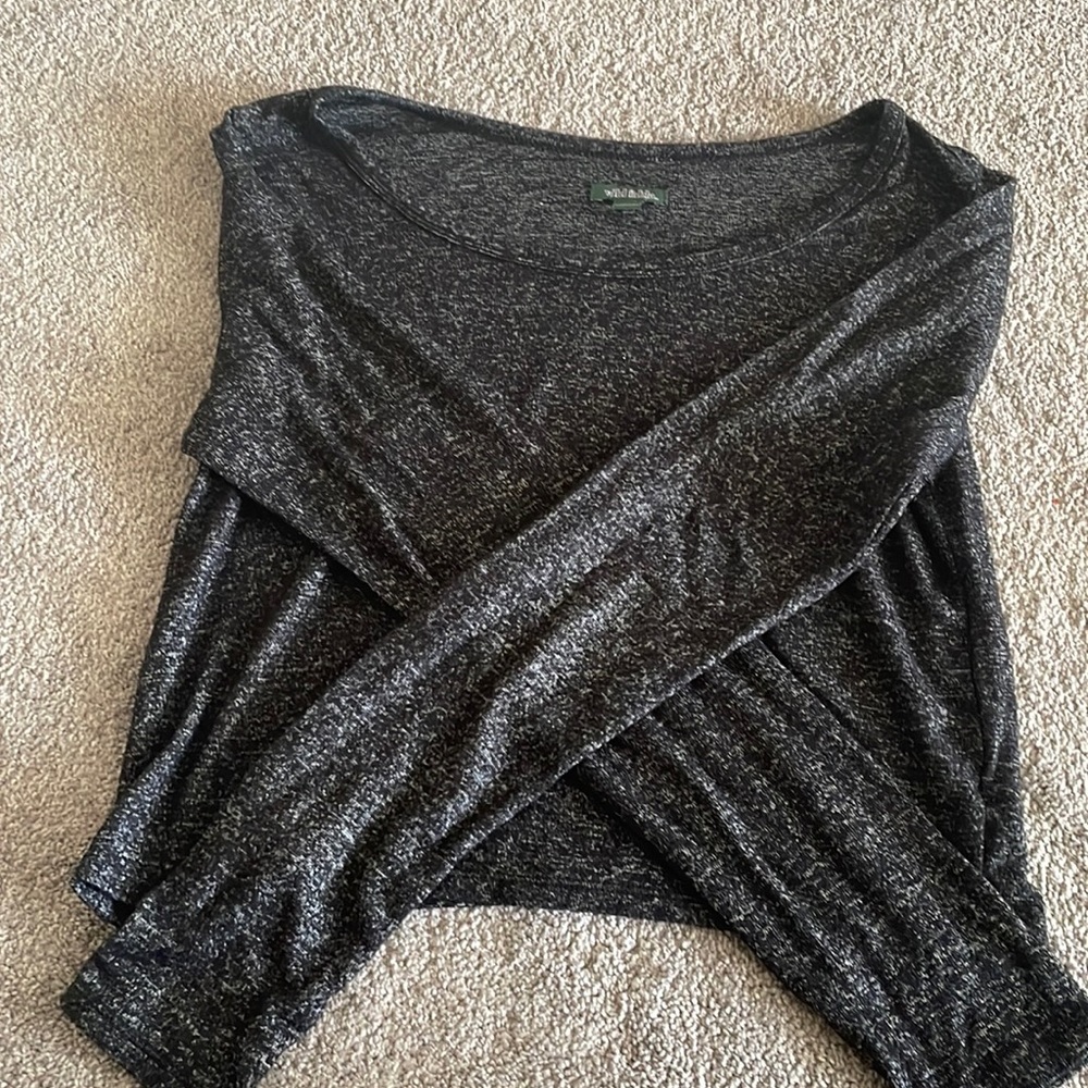 Wild fable long sleeve cozy grey top